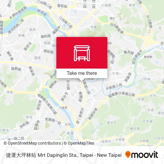 捷運大坪林站 Mrt Dapinglin Sta.地圖