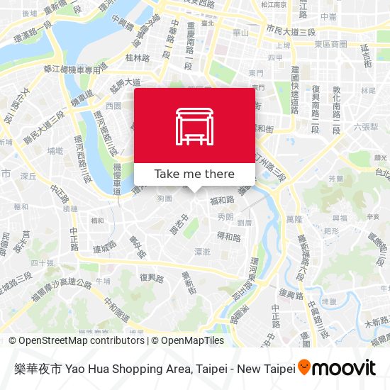 樂華夜市 Yao Hua Shopping Area map