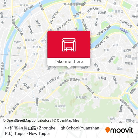 中和高中(員山路) Zhonghe High School(Yuanshan Rd.)地圖