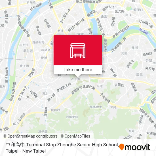中和高中 Terminal Stop Zhonghe Senior High School map