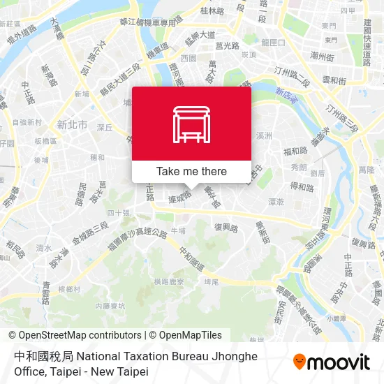中和國稅局 National Taxation Bureau Jhonghe Office map