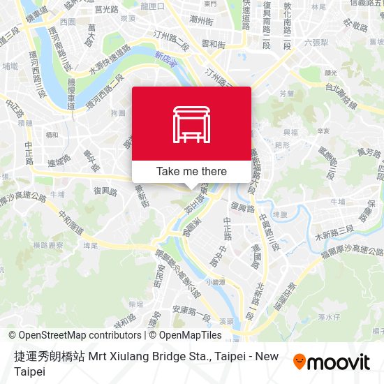 捷運秀朗橋站 Mrt Xiulang Bridge Sta.地圖
