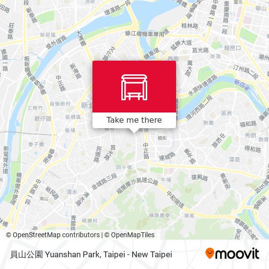 員山公園 Yuanshan Park map