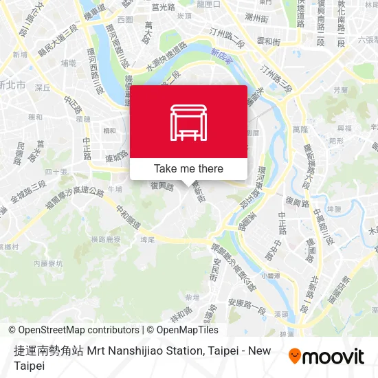 捷運南勢角站 Mrt Nanshijiao Station map