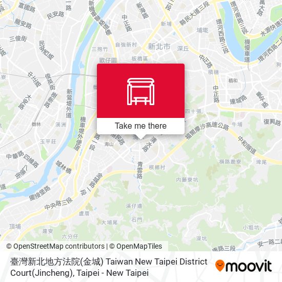 臺灣新北地方法院(金城) Taiwan New Taipei District Court(Jincheng) map