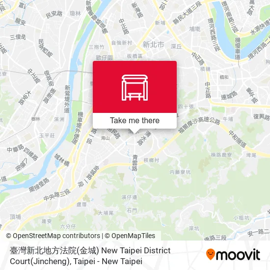 臺灣新北地方法院(金城) New Taipei District Court(Jincheng) map