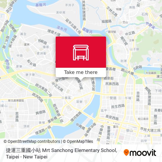 捷運三重國小站 Mrt Sanchong Elementary School map
