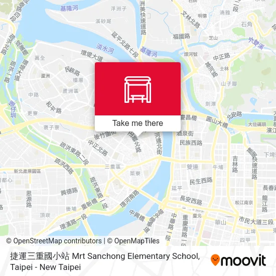 捷運三重國小站 Mrt Sanchong Elementary School map