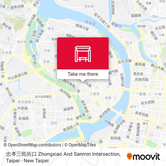 忠孝三民街口 Zhongxiao And Sanmin Intersection地圖