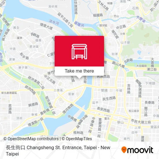 長生街口 Changsheng St. Entrance地圖