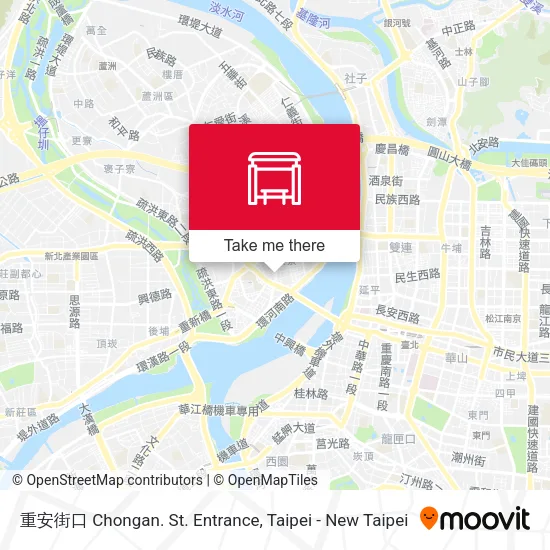 重安街口 Chongan. St. Entrance map