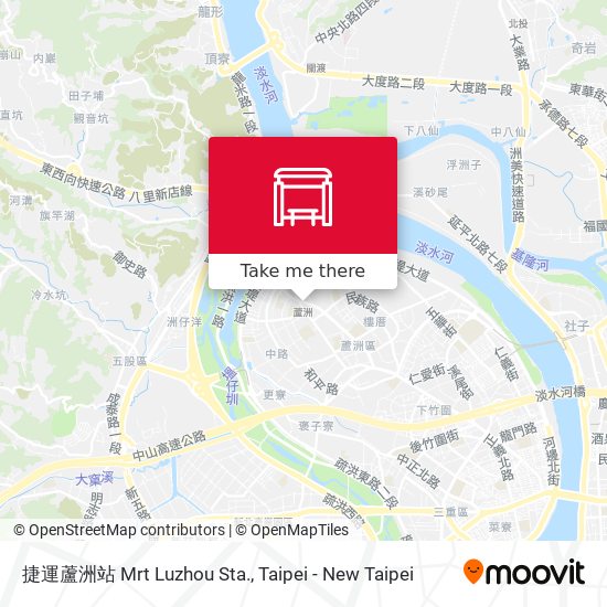 捷運蘆洲站 Mrt  Luzhou Sta. map