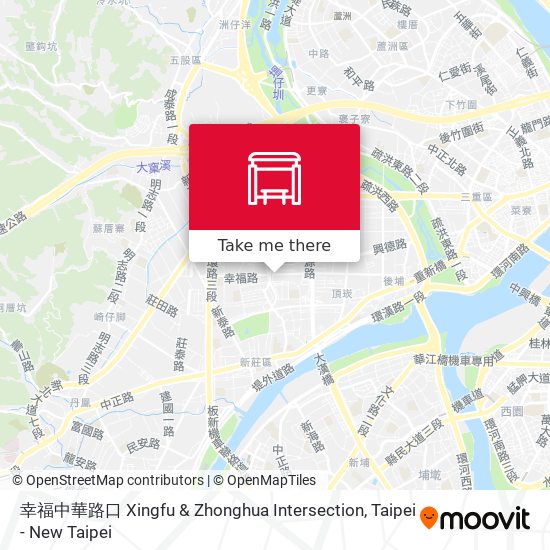 幸福中華路口 Xingfu & Zhonghua Intersection地圖