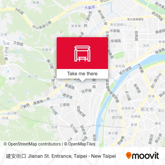 建安街口 Jianan St. Entrance map