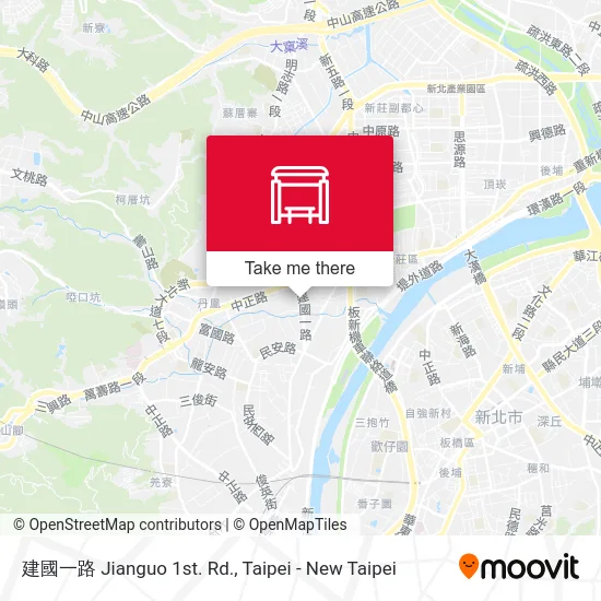 建國一路 Jianguo 1st. Rd. map