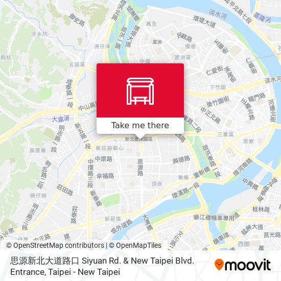 思源新北大道路口 Siyuan Rd. & New Taipei Blvd. Entrance map