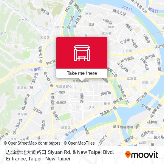 思源新北大道路口 Siyuan Rd. & New Taipei Blvd. Entrance地圖