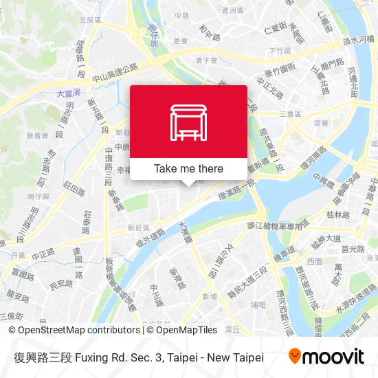 復興路三段 Fuxing Rd. Sec. 3 map