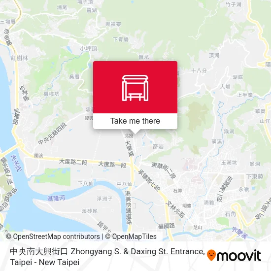 中央南大興街口 Zhongyang S. & Daxing St. Entrance地圖