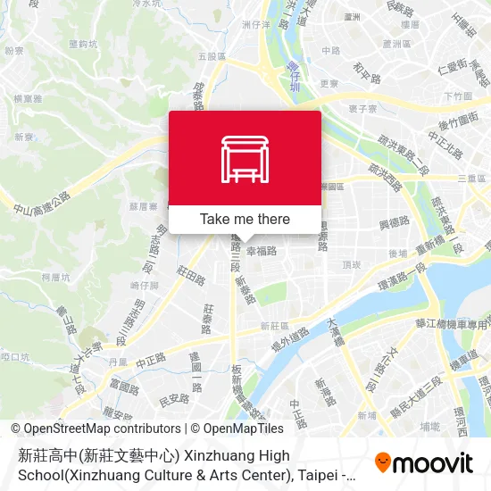 新莊高中(新莊文藝中心) Xinzhuang High School(Xinzhuang Culture & Arts Center) map