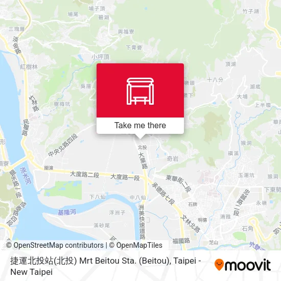 捷運北投站(北投) Mrt Beitou Sta. (Beitou)地圖