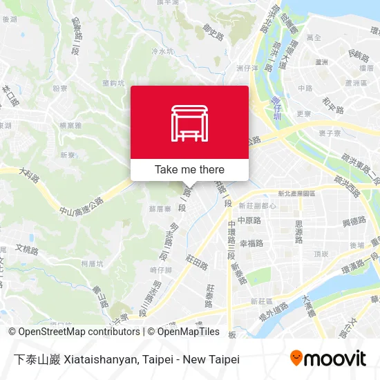 下泰山巖 Xiataishanyan map