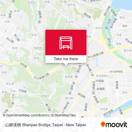 山腳溪橋 Shanjiao Bridge map