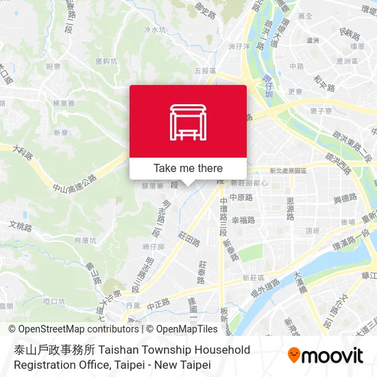 泰山戶政事務所 Taishan Township Household Registration Office map