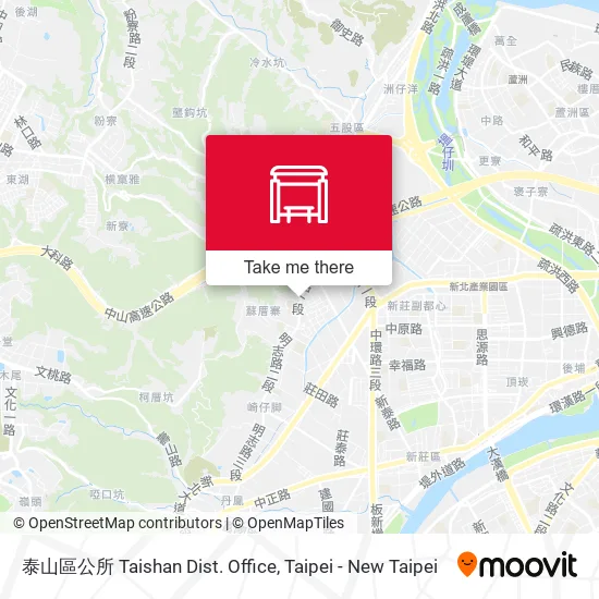 泰山區公所 Taishan Dist. Office map