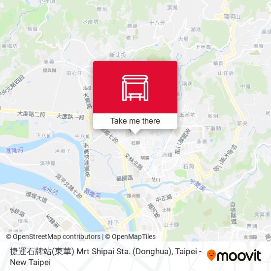 捷運石牌站(東華) Mrt Shipai Sta. (Donghua)地圖