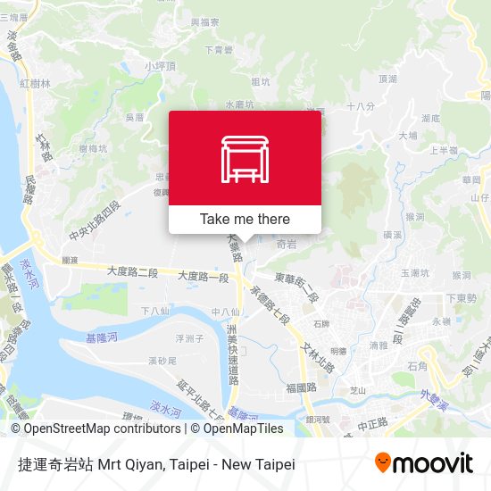 捷運奇岩站 Mrt Qiyan地圖