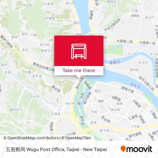 五股郵局 Wugu Post Office map