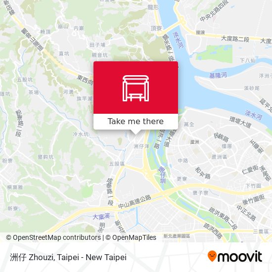 洲仔 Zhouzi map
