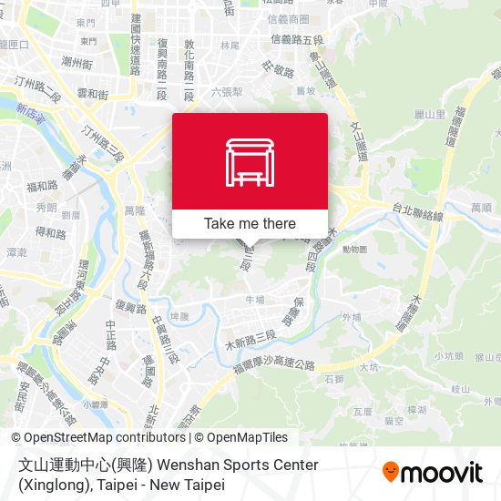 文山運動中心(興隆) Wenshan Sports Center (Xinglong)地圖