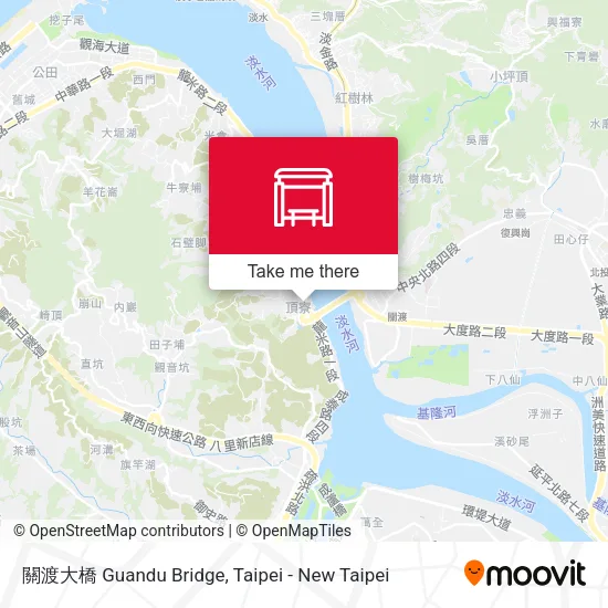 關渡大橋 Guandu Bridge map