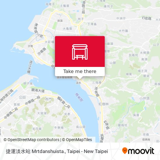 捷運淡水站 Mrtdanshuista. map