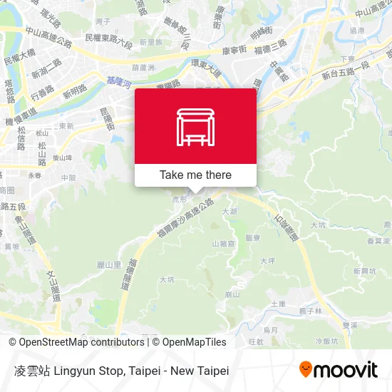 凌雲站 Lingyun Stop map