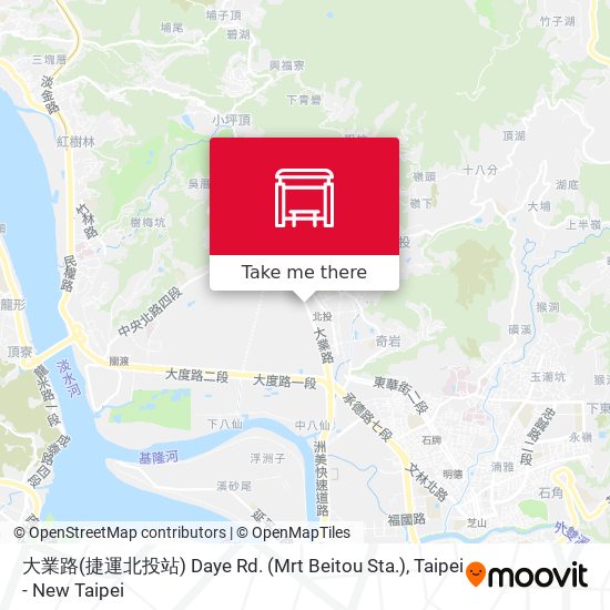 大業路(捷運北投站) Daye Rd. (Mrt Beitou Sta.) map