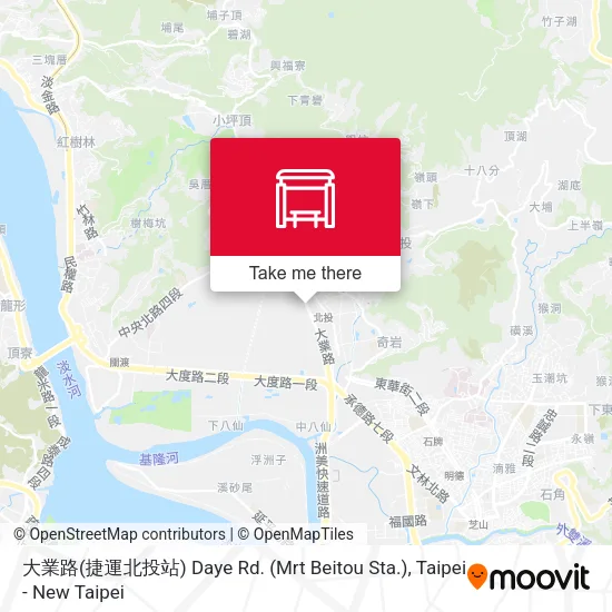 大業路(捷運北投站) Daye Rd. (Mrt Beitou Sta.) map