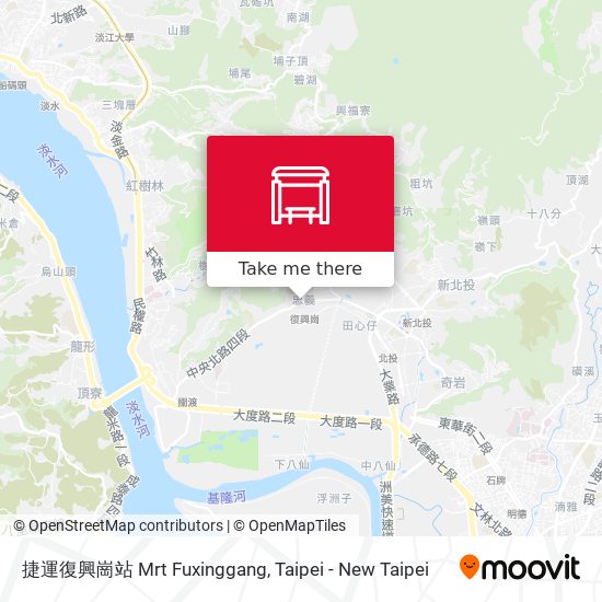 捷運復興崗站 Mrt Fuxinggang map