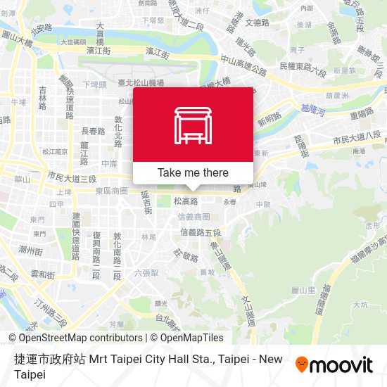 捷運市政府站 Mrt Taipei City Hall Sta. map