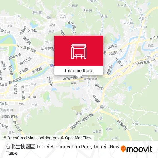台北生技園區 Taipei Bioinnovation Park map