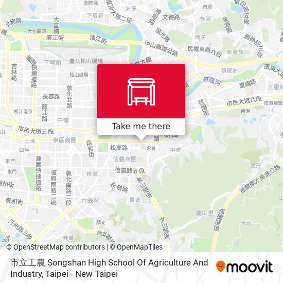 市立工農 Songshan High School Of Agriculture And Industry map