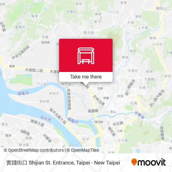 實踐街口 Shijian St. Entrance map
