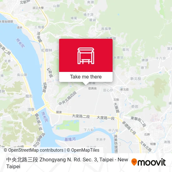中央北路三段 Zhongyang N. Rd. Sec. 3 map
