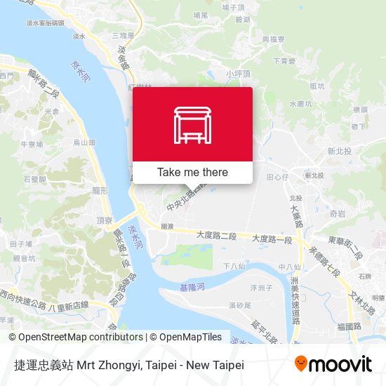 捷運忠義站 Mrt Zhongyi map