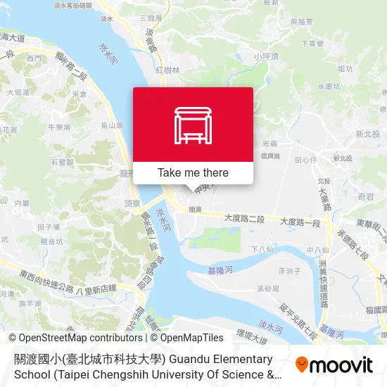 關渡國小(臺北城市科技大學) Guandu Elementary School (Taipei Chengshih University Of Science & Technology)地圖