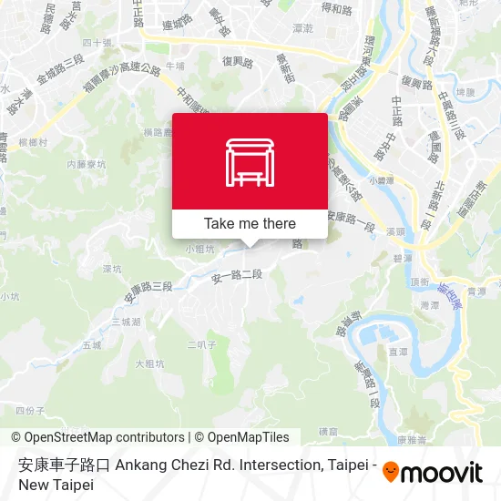 安康車子路口 Ankang Chezi Rd. Intersection map