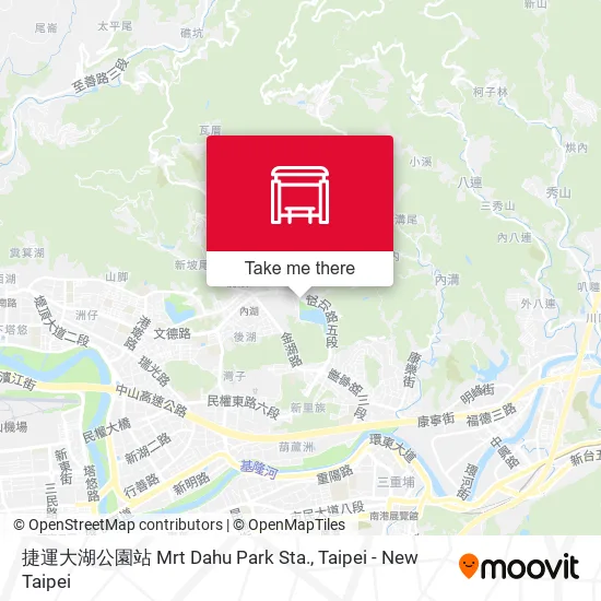 捷運大湖公園站 Mrt Dahu Park Sta. map