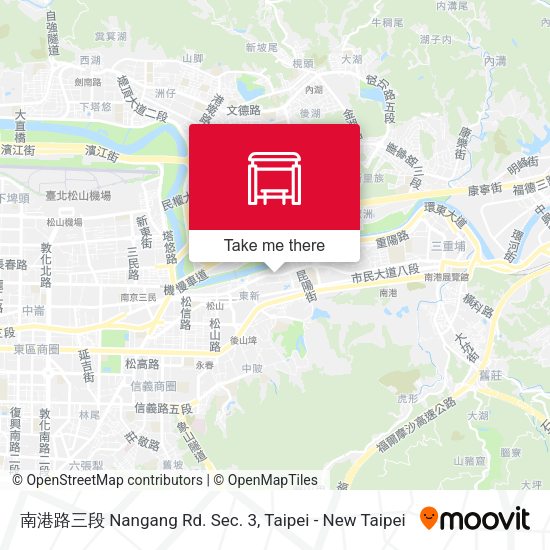 南港路三段 Nangang Rd. Sec. 3地圖